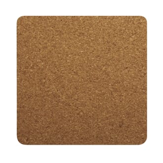 Underlag av kork - kvadratisk, 4/Pkg