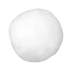Pompons, white, 60 mm, 8 stk