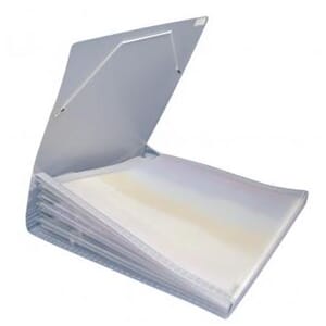 Oppbevaring for 12x12 inch ark, str 34x35 cm, 7 lommer