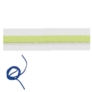 Semsket skinnsnor - Mint grønn - 3 mm x 2,5 m