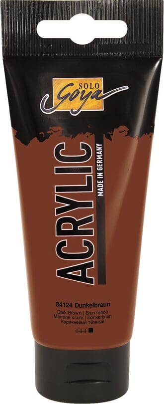 SOLO GOYA Akrylmaling - Dark Brown, 100 ml