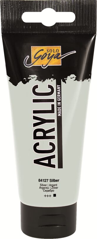 SOLO GOYA Akrylmaling - Silver, 100 ml