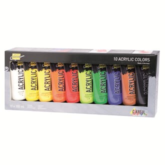 SOLO GOYA Akrylmaling Sett - 10 x 100 ml