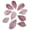 Dekorasjonsfjær - Lys rosa 5-6cm, 36stk