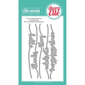 Avery Elle: Sentimental Elle-Ments Dies, 5/Pkg