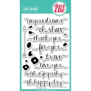 Avery Elle: Oh Happy Day - Clear Stamp Set