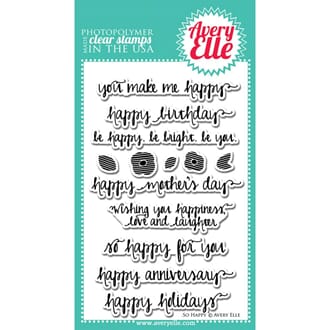 Avery Elle: So Happy - Clear Stamp Set