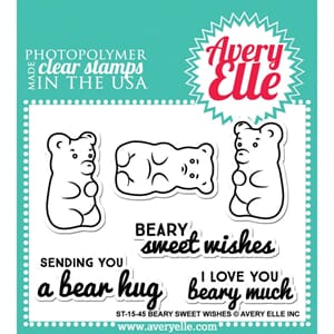 Avery Elle: Beary Sweet Wishes  - Clear Stamp Set