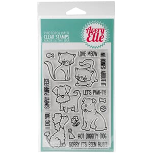 Avery Elle: More Furry Friends - Clear Stamp Set