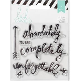 Heidi Swapp: Memorydex Words - Wanderlust Acrylic Stamps