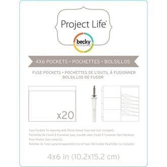 Project Life: 4x6 inch Photo Fuse Sleeves 20/Pkg