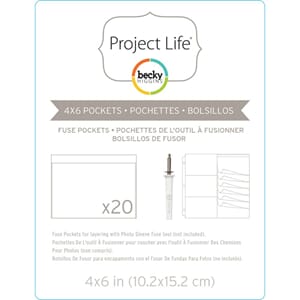 Project Life: 4x6 inch Photo Fuse Sleeves 20/Pkg