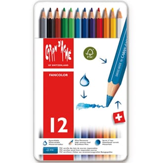 Caran d'ache: Fancolor Colour Pencils, 12/Pkg