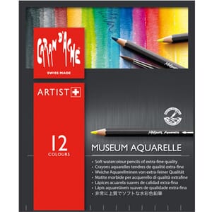 Caran d'ache: Museum Aquarelle Pencils, 12/Pkg