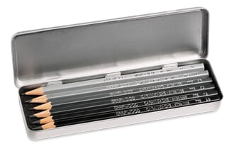 Caran d'ache: Graphite Pencils + metall etui, 6/Pkg