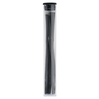Soft natural charcoal plastic tube, ass. 3