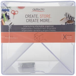 Deflecto: Stackable X-Cube Storage Organizer, 1/Pkg