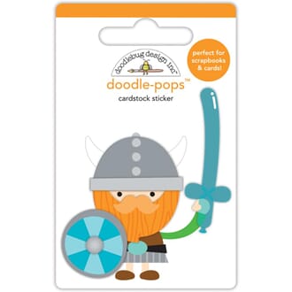 Doodlebug: Dragon Tails Wee Warrior - 3D Stickers
