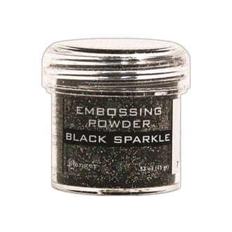 Ranger: Black Sparkle - Embossing powder 1oz