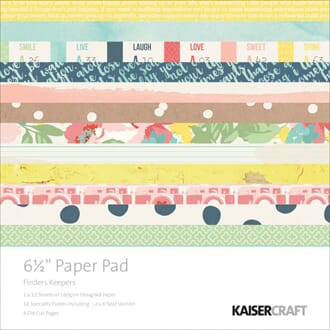 Kaisercraft: Finders Keepers Paper Pad, 40/Pkg