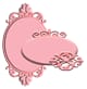 Little Darlings: Glided Oval Labels - Dies sett, 3 stk
