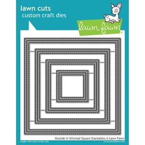 Lawn Fawn: Outside In Stitched Square Stackables - Lawn Die