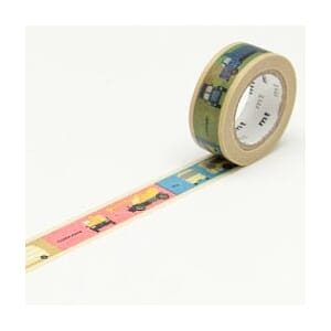 MT Washitape for kids Vehicle, 1 rull