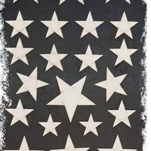 Papirdesign: Stjerner - chipboard tekst, 21/Pkg