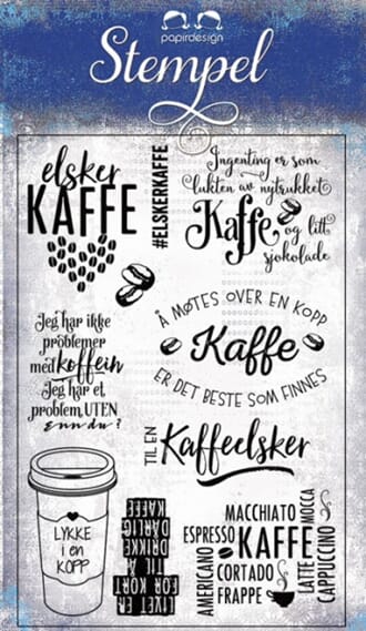 Papirdesign: Kaffe - Clear Stamps