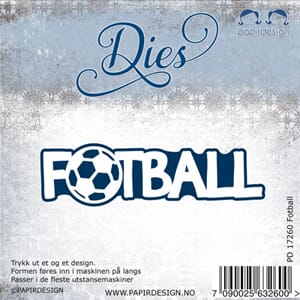 Papirdesign: Fotball Dies, 2/Pkg
