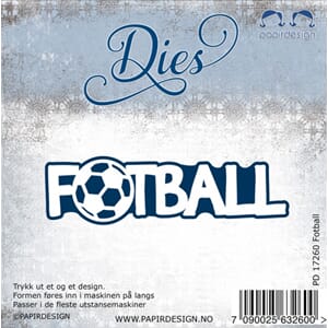 Papirdesign: Fotball Dies, 2/Pkg