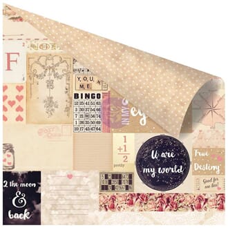 Prima: To The Moon & Back - Love Clippings Foiled