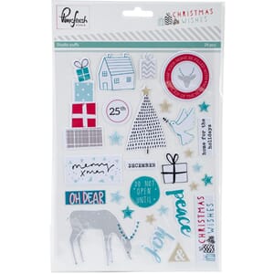 Pinkfresh Studio: Christmas Wishes Studio Puffs Stickers