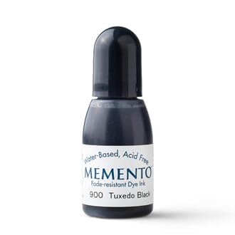 Memento Dye Ink Refill - Tuxedo Black, 15 ml