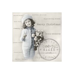 Sagen Vintage: Serviett - Christmas Girl