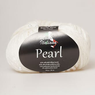 Svarta Fåret: Pearl - Ubleket, 50 g