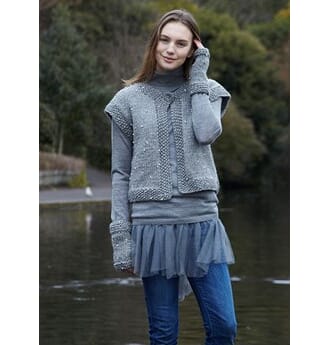 Svarta Fåret - Pearl Vest & Pulsvarmere