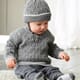Svarta Fåret - Baby Merino Guttegenser Strikkeoppskrift