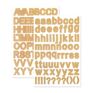 Multicraft: Kraft Letters - Font Medley Stickers