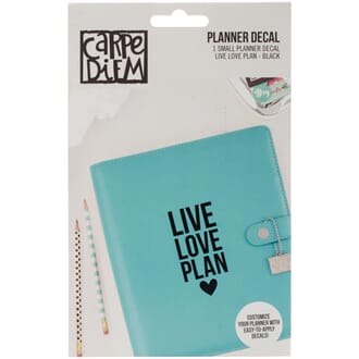Carpe Diem: Live, Love, Plan - Small Planner Decals