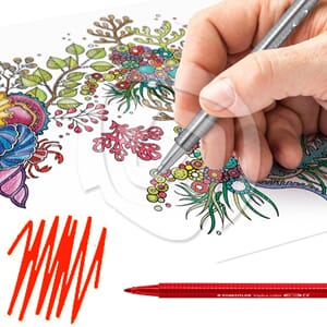 Staedtler: Triplus Fineliner - Rød,  1.0 mm