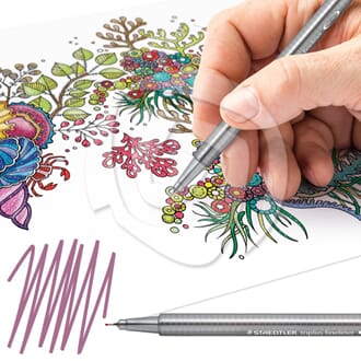 Staedtler: Triplus Fineliner - Tuscan Rød, 0.3 mm
