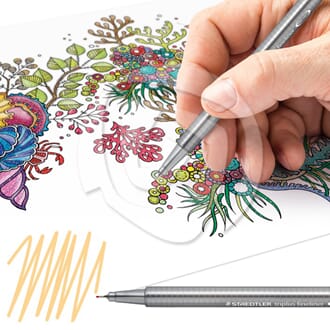 Staedtler: Triplus Fineliner - Lys Orange, 0.3 mm