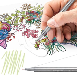 Staedtler: Triplus Fineliner - Lime Grønn, 0.3 mm