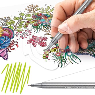 Staedtler: Triplus Fineliner - Belg Grønn, 0.3 mm