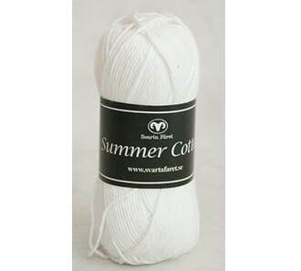 Svarta Fåret: Hvit - Summer Cotton, 50 gram