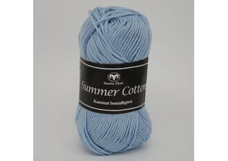 Svarta Fåret: Lysblå - Summer Cotton, 50 gram