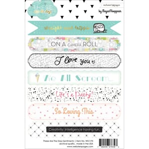Webster's Pages: Sentiments - These Are The Days Stickers