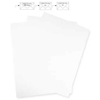 Brevpapir A4 - White, 5 stk