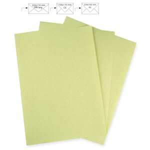 Brevpapir A4 - Pastel Green, 5 stk